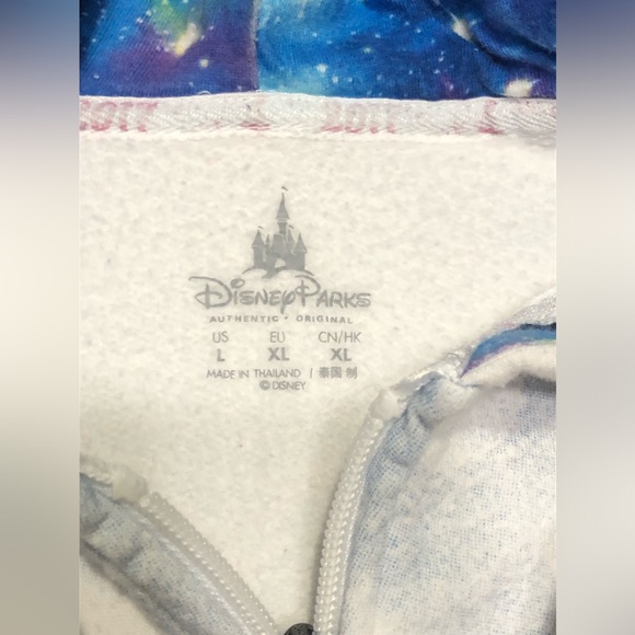 Walt Disney World Disney Parks 2017 Sorcerer Mickey Mouse Zip Up Hoodie Size L - Picture 2 of 16